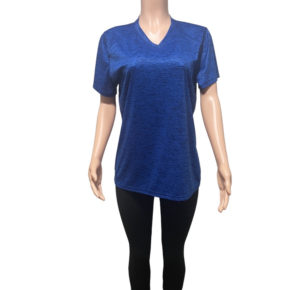 Badger Sport Women Short Sleeve Tee Blue Size L